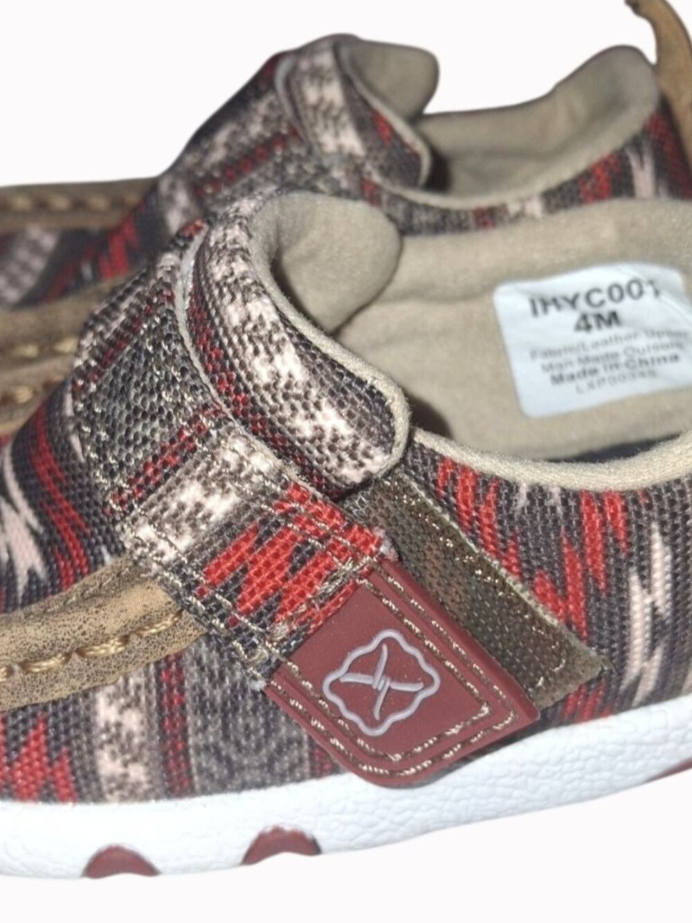Twisted X Baby Moccasins 4C Aztec Pattern Soft Sole Shoes SH2